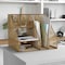 Martha Stewart Ryder Gold Mesh Metal Large Desktop Organizer with Magazine File Holder, Pen Holder, and Storage HH-OHD03-GLD-MS - alternate 1